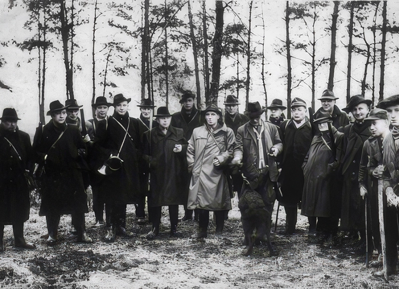 Jäger der drei Jagdbezirke aus Werlte im Jahre 1961
